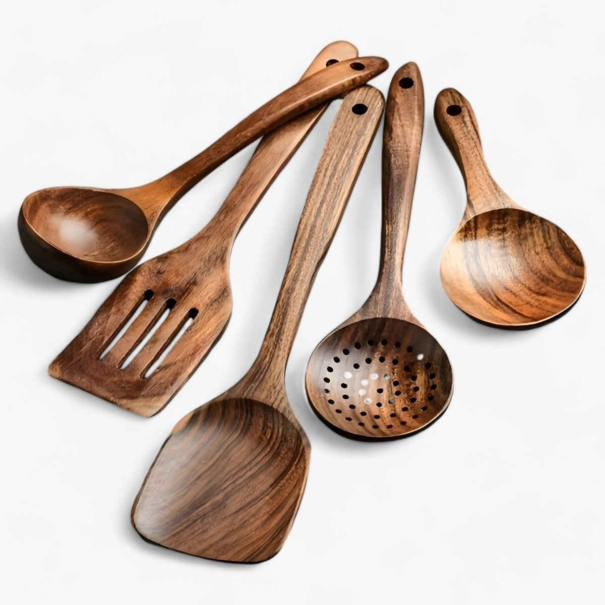 Helvano | 11-teiliges Küchenhelfer-Set aus Holz