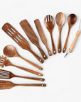 Helvano | 11-teiliges Küchenhelfer-Set aus Holz