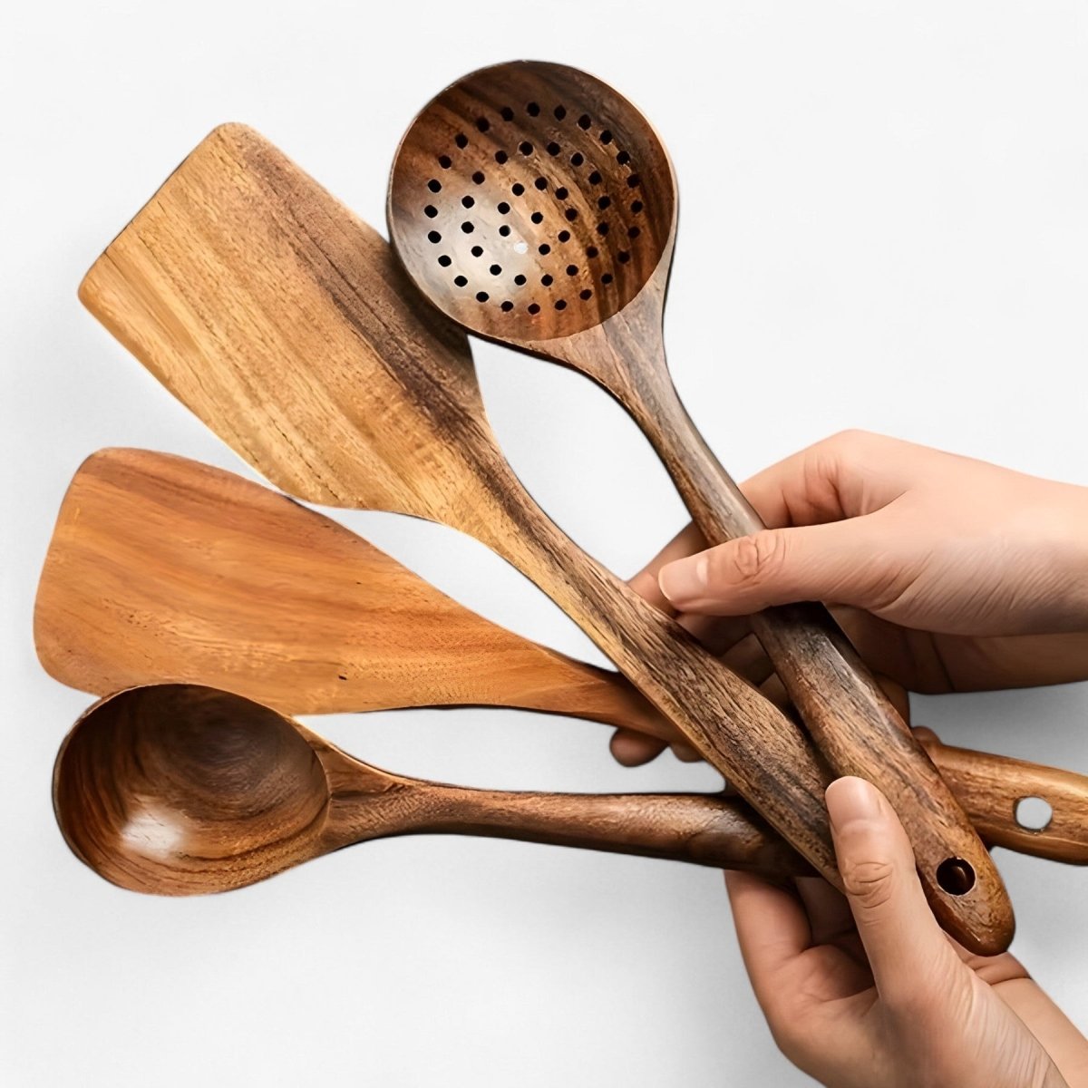 Helvano | 11-teiliges Küchenhelfer-Set aus Holz