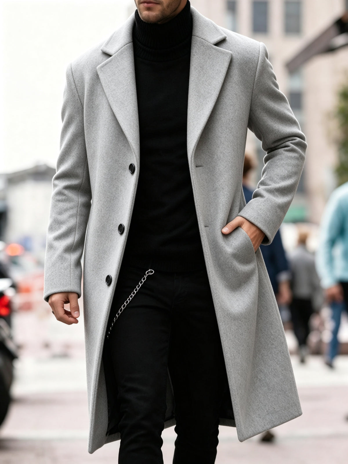 Helvano | Langer Trenchcoat für Herren