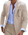 Helvano | Gestreiftes Sommer-Set für Herren mit Hemd und Hose