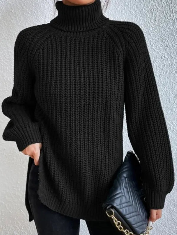 Helvano | Rollkragenpullover mit Raglanärmeln für Damen