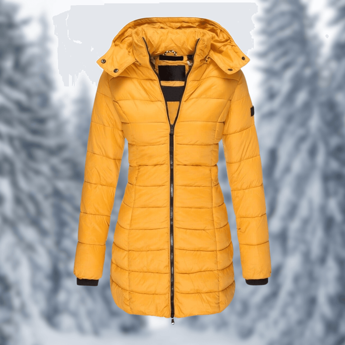Helvano | Mittellanger Wintermantel mit abnehmbarer Kapuze für Damen