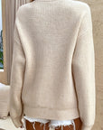 Helvano | Gerippter Henley-Pullover für Damen