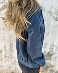 Helvano | Cordjacke mit Kapuze und Kordelzug für Damen