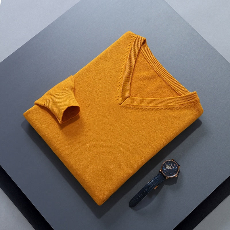 Helvano | Strickpullover mit V-Ausschnitt für Herren