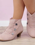 Helvano | Viktorianische Schnür-Stiefeletten für Damen mit Spitze