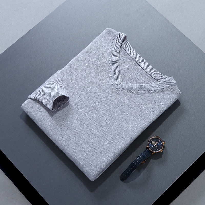 Helvano | Strickpullover mit V-Ausschnitt für Herren