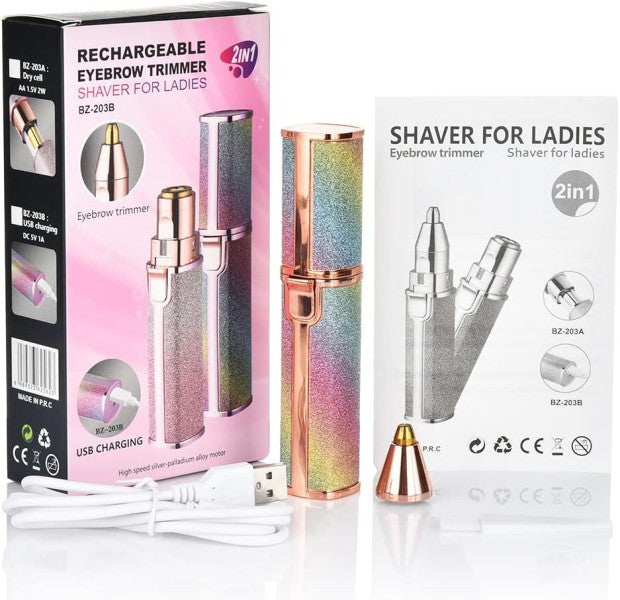 Helvano | 2-in-1 Gesichts- &amp; Augenbrauen-Epilierer für Damen