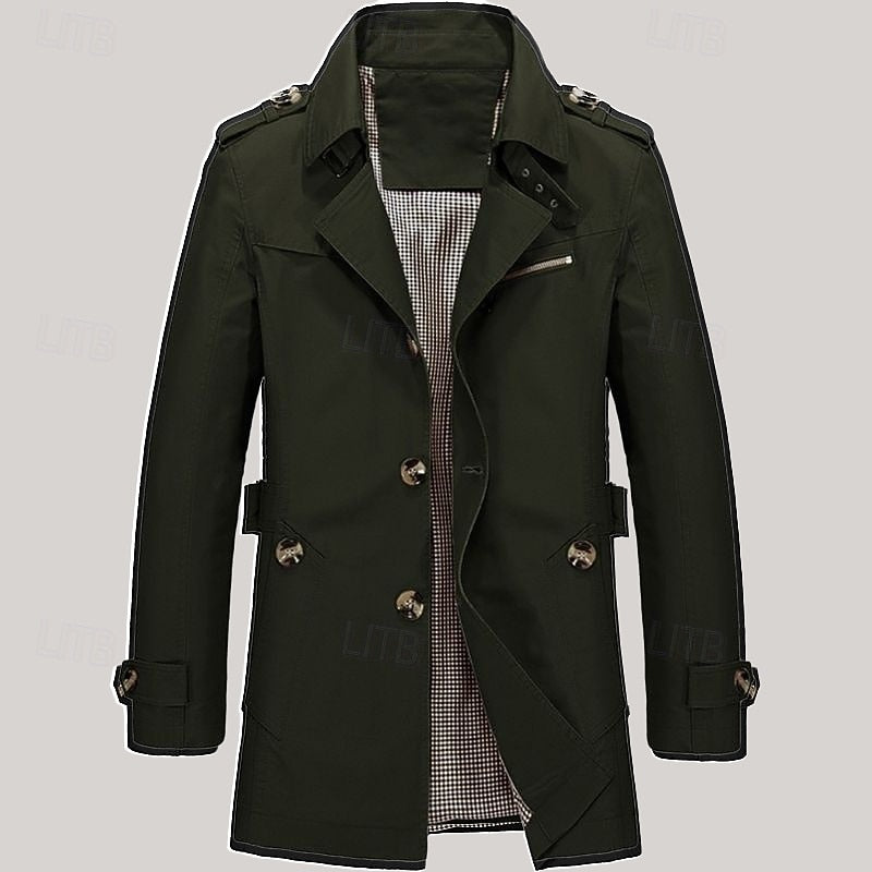Helvano | Einreihiger Trenchcoat für Herren