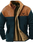 Helvano | Zweifarbige Fleecejacke für Herren