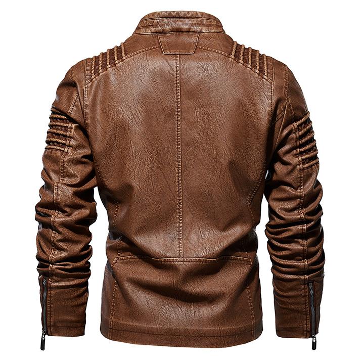 Helvano | Lederjacke für Herren in Braun