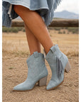 Helvano | Western-Stiefeletten mit Fransen für Damen