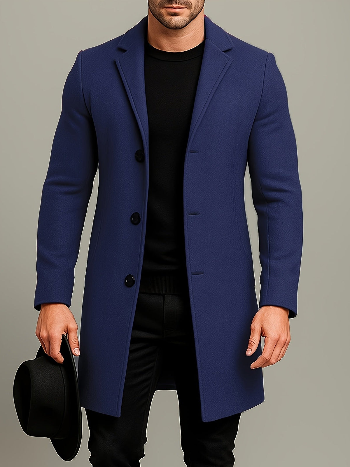 Helvano | Herrenjacke mit Revers und Knöpfen