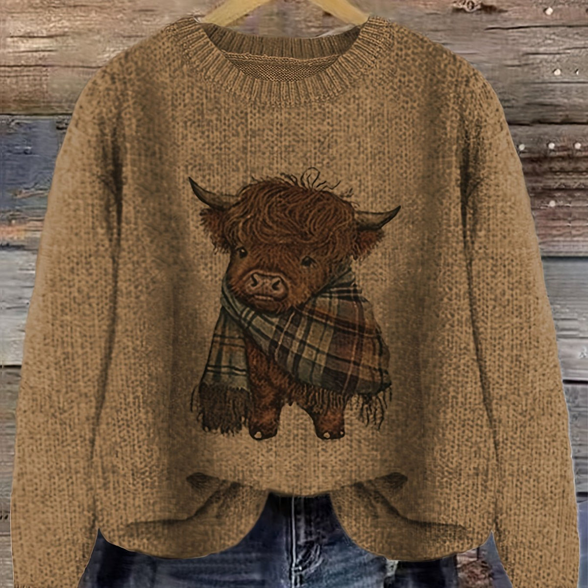 Helvano | Strickpullover mit Rundhalsausschnitt für Damen