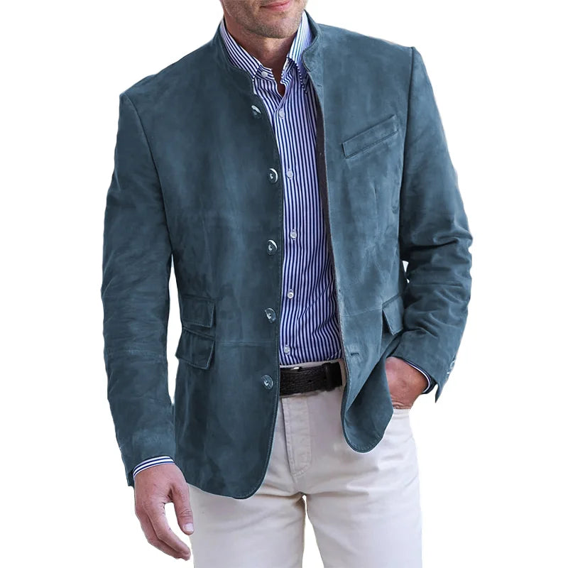 Helvano | Klassische Herrenjacke mit Knopfverschluss