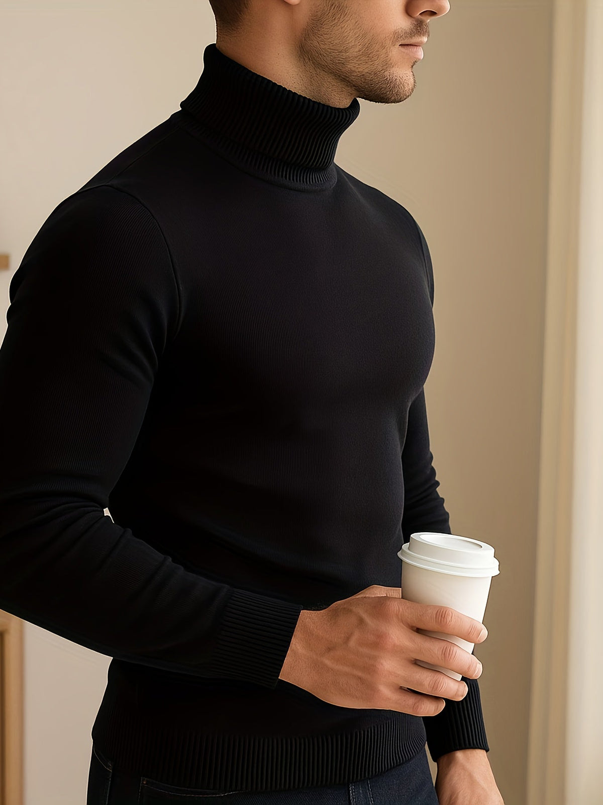 Helvano | Strickpullover mit Stehkragen für Herren
