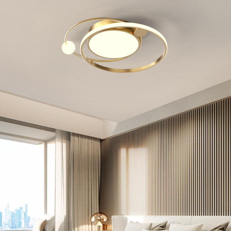 Helvano | Runde LED-Deckenleuchte flach aus Metall