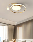 Helvano | Runde LED-Deckenleuchte flach aus Metall