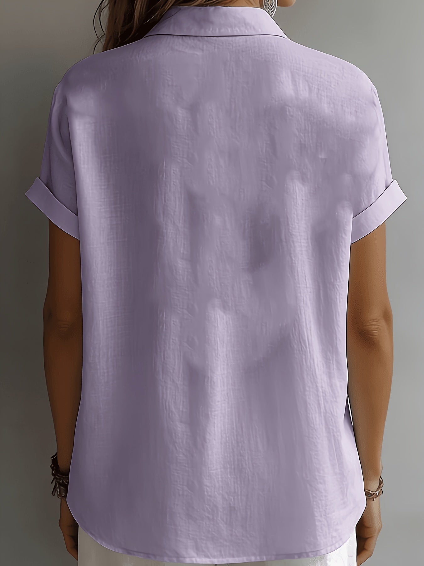 Helvano | Leinenbluse mit Kragen für Damen