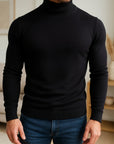 Helvano | Strickpullover mit Stehkragen für Herren