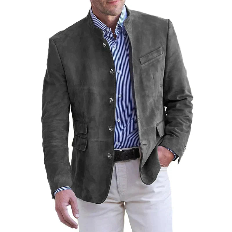 Helvano | Klassische Herrenjacke mit Knopfverschluss