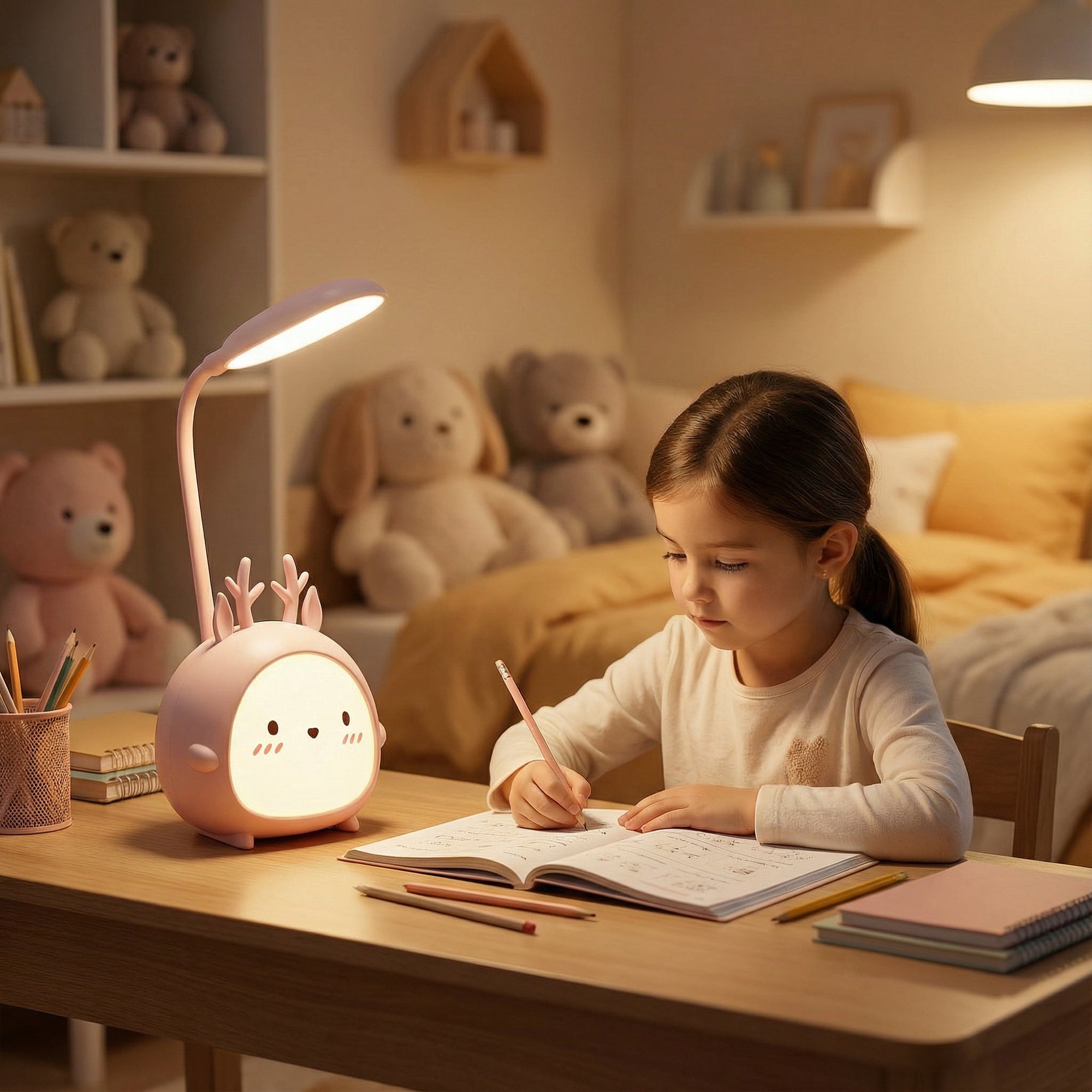Helvano | LED-Tischlampe für Kinder mit flexiblem Arm
