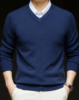 Helvano | Herren Strickpullover mit V-Ausschnitt