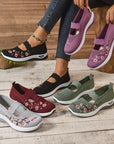 Helvano | Bestickte Blumen-Sneaker für Damen