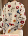 Helvano | Strickpullover mit Blumenprint für Damen