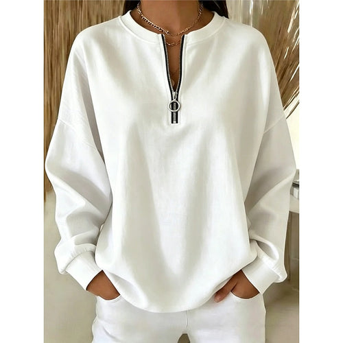 Helvano | Troyer-Sweatshirt mit Stehkragen für Damen
