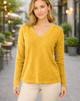 Helvano | Vintage Pullover mit V-Ausschnitt für Damen