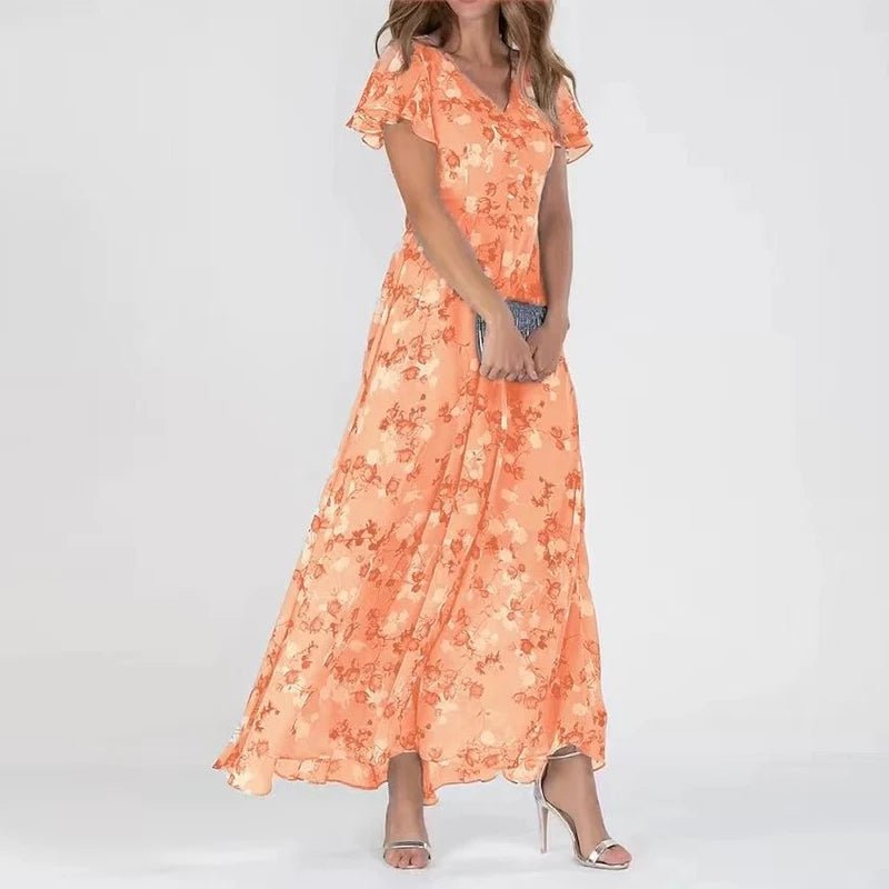 Helvano | Geblümtes Maxikleid für Damen