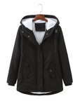 Helvano | Warmer Wintermantel mit Kapuze für Damen
