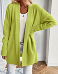 Helvano | Lockere offene Strickjacke für Damen