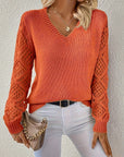 Helvano | Damen-Pullover mit V-Ausschnitt