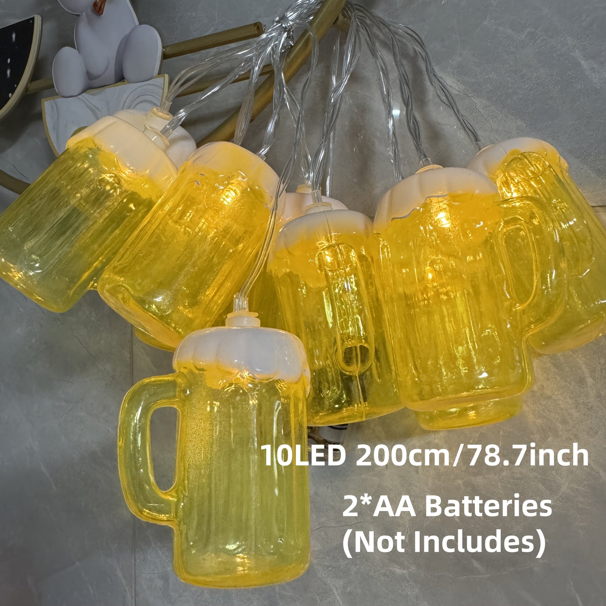 Helvano | LED Bierkrug Lichterkette 2er-Set