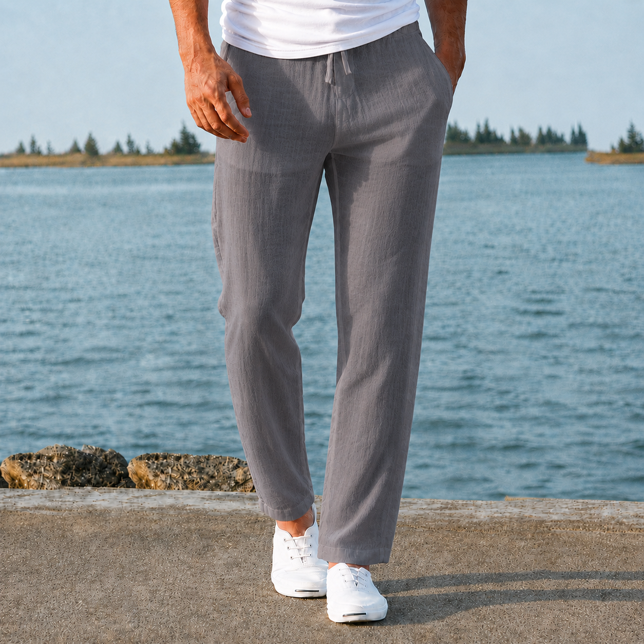Helvano | Leichte Herrenhose Lässig in Beige