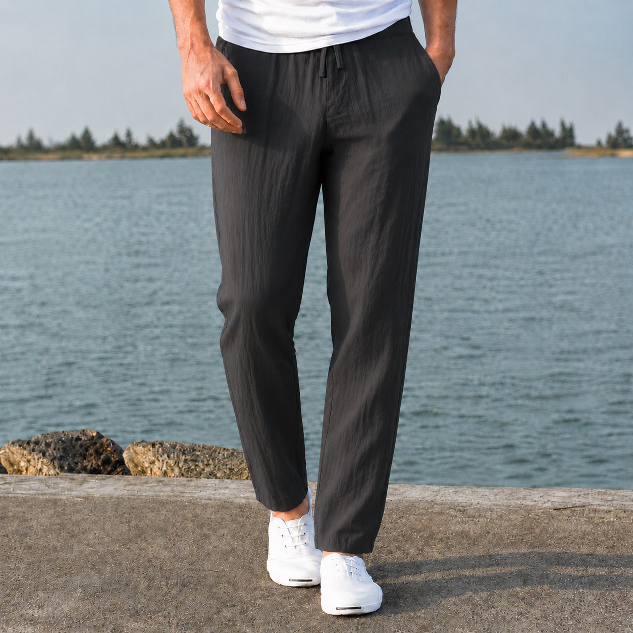 Helvano | Leichte Herrenhose Lässig in Beige