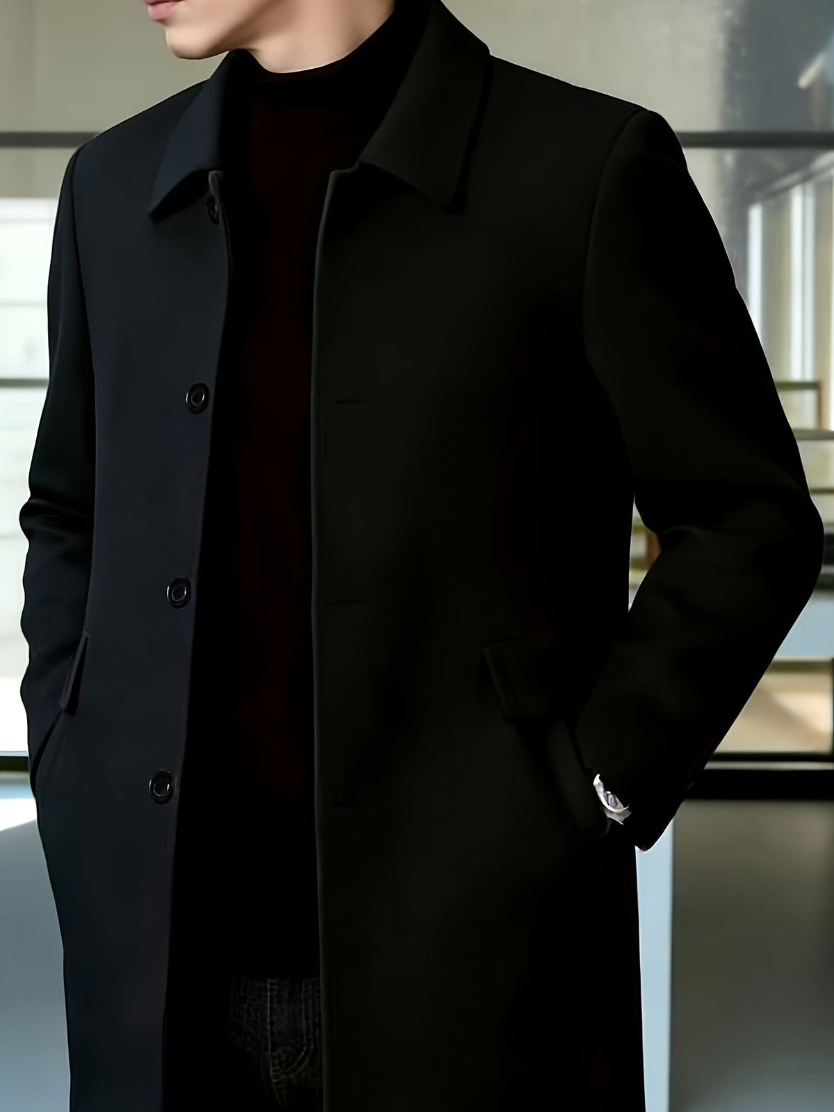 Helvano | Fleecejacke mit Revers für Herren