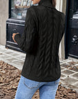 Helvano | Zopfstrick-Rollkragenpullover für Damen