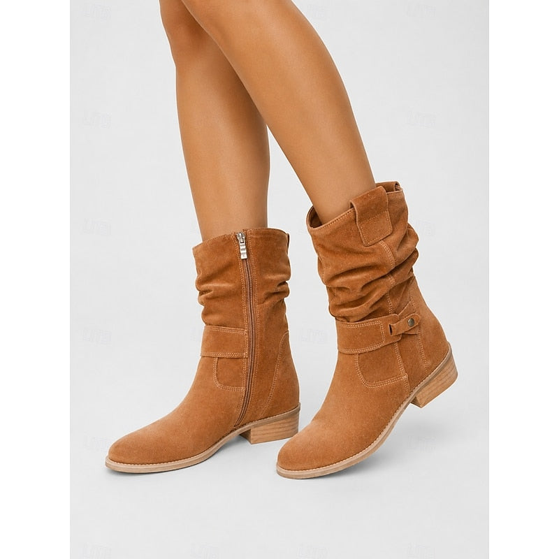 Helvano | Slouchy-Stiefeletten mit Schnalle für Damen