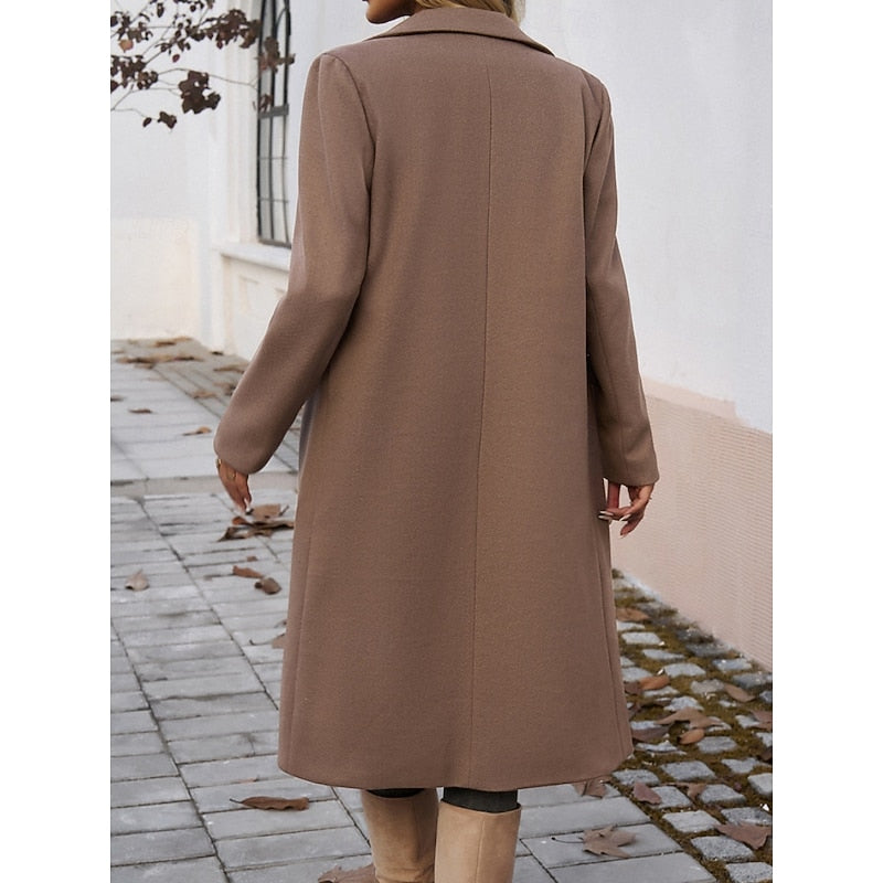Helvano | Taillierter Longline-Mantel für Damen