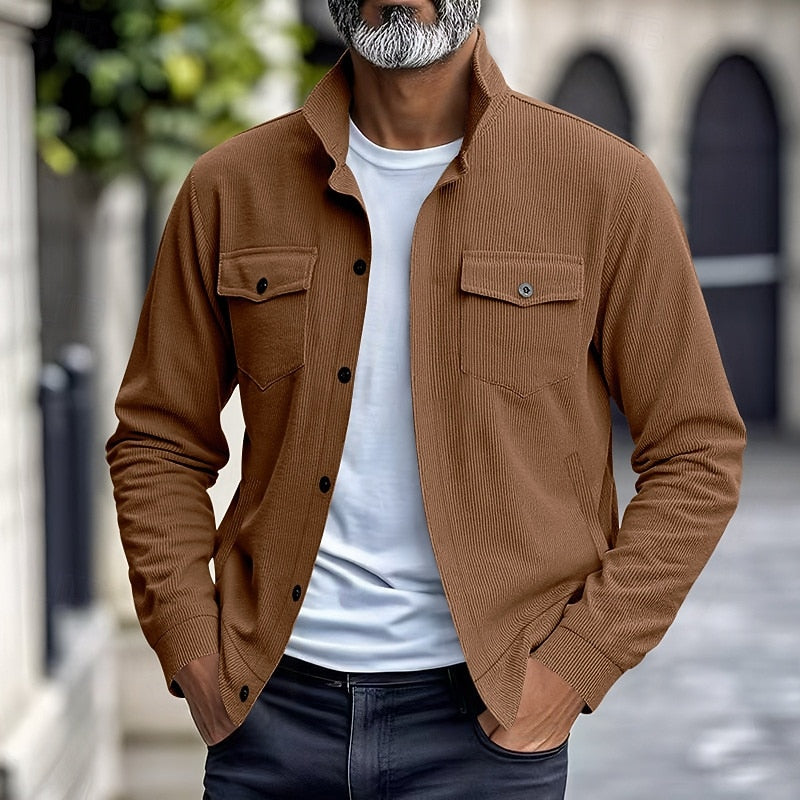 Helvano | Gerippte Utility-Jacke für Herren