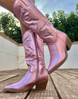 Helvano | Metallic Cowboy-Stiefel für Damen