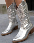 Helvano | Metallic Cowboy-Stiefel für Damen
