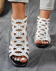 Helvano | Keilsandalen mit Reissverschluss für Damen