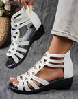 Helvano | Keilsandalen mit Reissverschluss für Damen