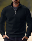 Helvano | Strick-Troyer mit Half-Zip für Herren
