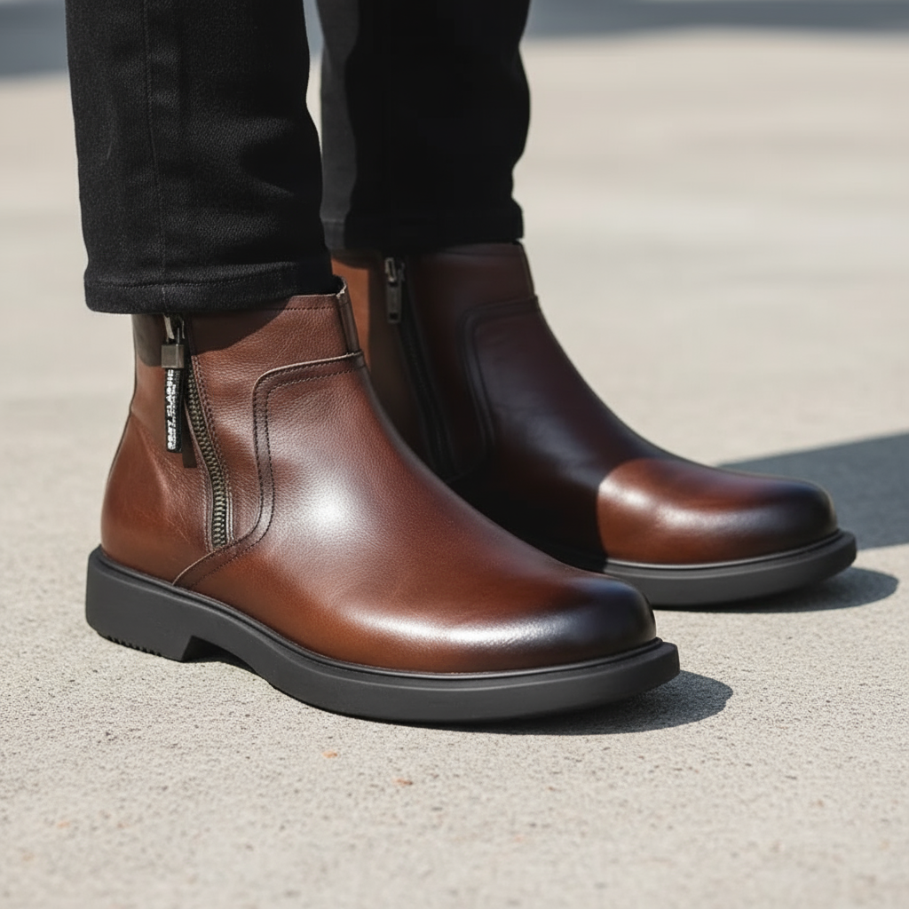 Helvano | Herren Stiefel mit Reissverschluss